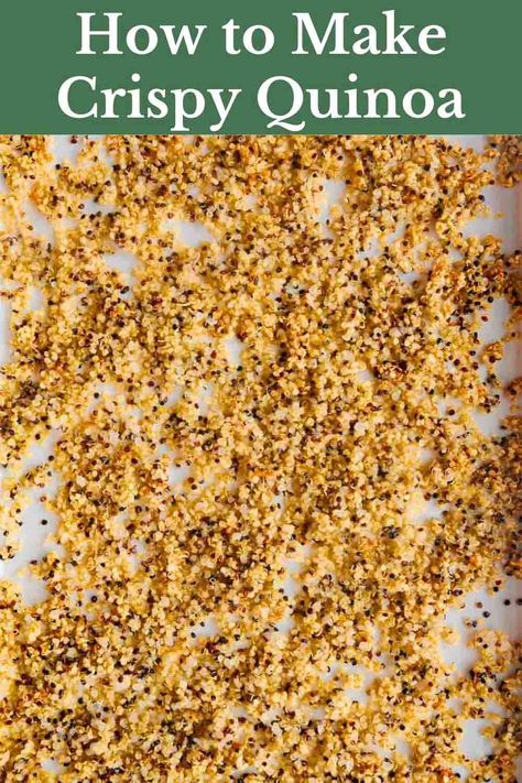 How to Make Crispy Quinoa Recipe - Cooking For Peanuts Quinoa Crisps, Vegan Quinoa Recipes, Cabbage Slaw Recipes, Salads Bowls, Recipe Quinoa, Lemon Quinoa, Crispy Quinoa, Making Quinoa, Quinoa Recipe