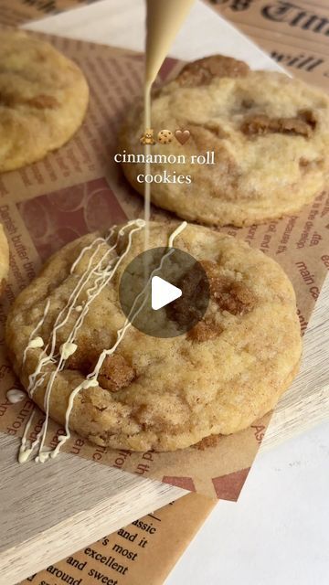 Cinnamoroll Cookies, Cinnamon Roll Cookies, Recipes Baking, Roll Cookies, More Recipes, Fall Baking, Cinnamon Roll, Cookies Recipe, Easy Baking