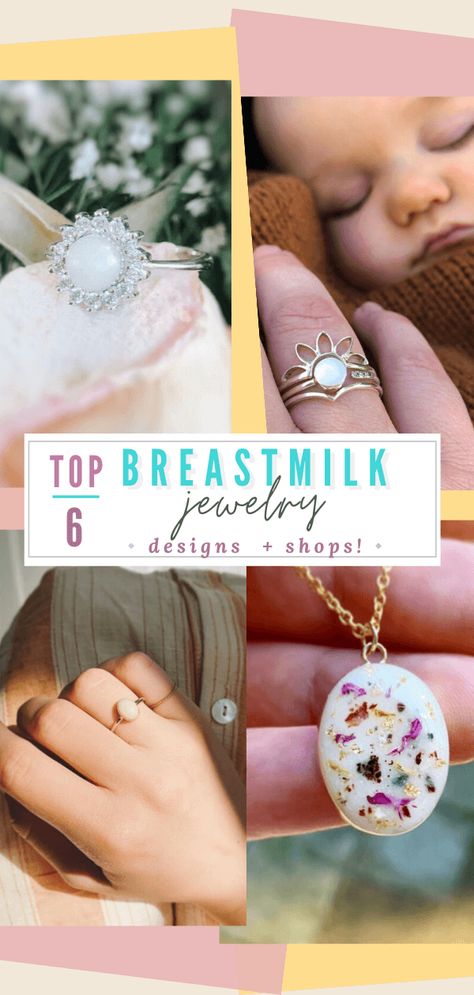 Breastmilk Jewlery, Breast Milk Jewelry Diy, Breastmilk Keepsake Ideas, How To Make Breastmilk Jewelry, Breastmilk Ring Jewelry, Breast Milk Ring, Breast Milk Jewelry, Breastmilk Uses, Breastfeeding Jewelry