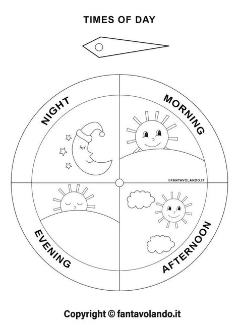 Times Of The Day Activities, Good Morning Activities Preschool, Day Night Craft, English Class Crafts, Times Of The Day Worksheet, English Crafts For Kids Teaching, Learn English For Kids Teaching Ideas, Day And Night Activities Preschool, English Class Activities