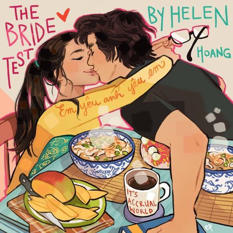 The Bride Test, Helen Hoang, The Kiss Quotient, The Love Hypothesis, Bookish Stuff, Love Hypothesis, Books Fanart, Ali Hazelwood, Book Couples