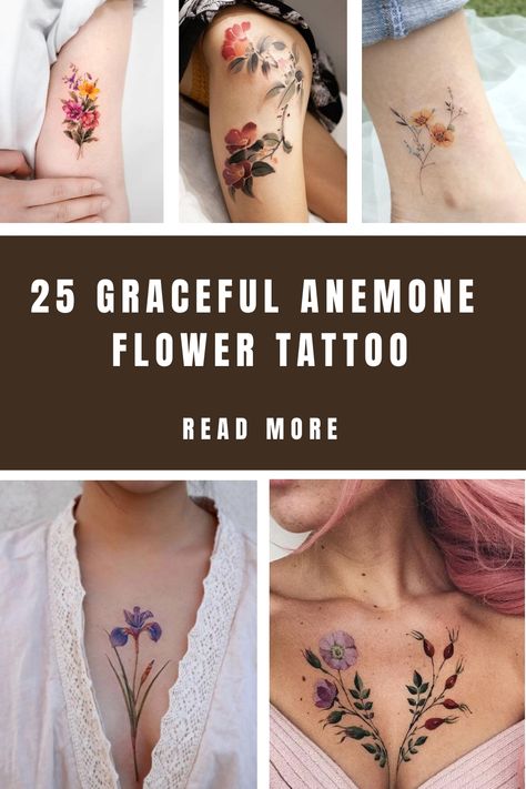 There are so many incredible flowers that make wonderful tattoos, with roses being some of the most well-liked designs, but sometimes something… Anemone Flower Tattoo, Tattoos With Roses, Anenome Flower, Anemone Tattoo, Incredible Flowers, Red Anemone, White Anemone, Anemone Flower, Blue Poppy