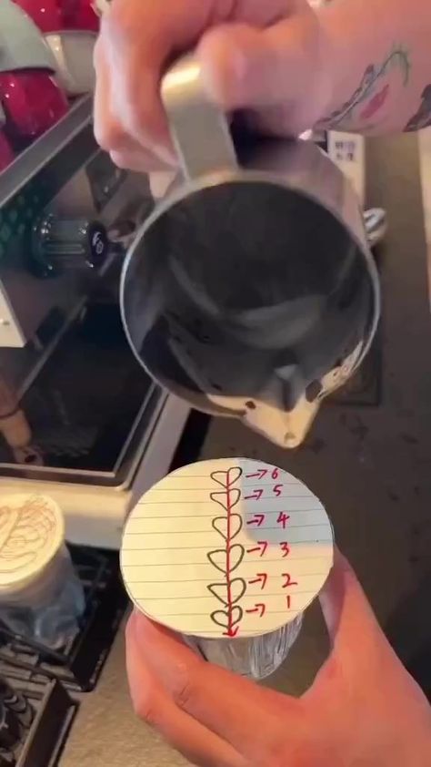 How to latte art . Follow for more coffee tips and recommendations . #latte #latteart #coffee #coffeebar #coffeeaddict #reels #howto #recipe #art #cream #steamedmilk | Laura Moore | Coi Leray · Players How To Latte Art, Coffee Barista Art, Cappuccino Recipe, Cappuccino Art, Coffee Tips, Recipe Art, Coi Leray, Coffee Latte Art, Coffee Cup Art