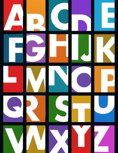 Alphabet No. 55 Futura Bold Cropped. Creative Alphabet Letters, Interesting Typography, Alphabet Quilts, Sports Shirts Ideas, Name Activities Preschool, Bride Cartoon, Geometric Alphabet, Abstract Alphabet, Creative Alphabet