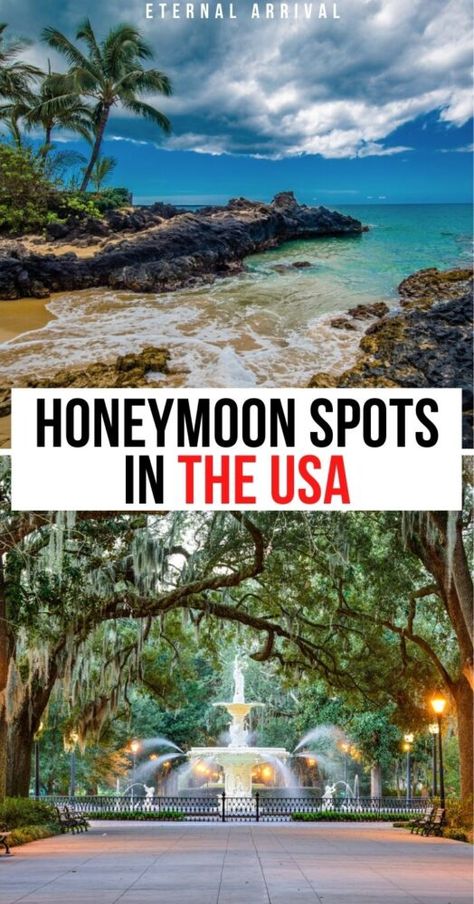 Best Us Honeymoon Destinations, Honeymoon Ideas In Usa, Honeymoon Usa Destinations, Usa Beach Vacations, Honeymoon In Usa, Couples Vacation Ideas Usa, Fall Honeymoon Destinations Usa, Usa Honeymoon Destinations, Best Honeymoon Destinations In The Us