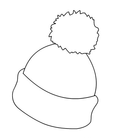 Hat Coloring Pages – coloring.rocks! Winter Hat Coloring Page, Winter Hat Template Free Printable, Winter Hat Drawing, Winter Hat Template, Hat Template Free Printable, Beanie Drawing, Hat Pics, Winter Hat Pattern, Coloring Rocks