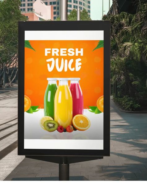 🌿 Nourishing Design, Vibrant Flavors🍊 I'm thrilled to share my latest Canva creation , a fresh and vibrant poster design for natural juices! 🍓🍍 This project blends creativity with the refreshing essence of nature’s finest ingredients, ensuring that the design communicates health, vitality, and the beauty of fresh produce. The bold colors and clean typography work together to create an inviting visual experience that appeals to the senses. From concept to execution, I carefully selected el... Juice Poster Design, Juice Poster, Clean Typography, Vibrant Poster, Promotional Poster, Natural Juices, Fresh Juice, Fresh Produce, Bold Colors