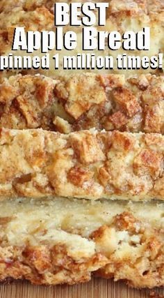 Apple Bread Recipe, Apple Cinnamon Bread, Apple Recipes Easy, Recipes Bread, Apple Dessert Recipes, Apple Bread, Apple Cake Recipes, Cinnamon Bread, Buffalo Chicken Dip