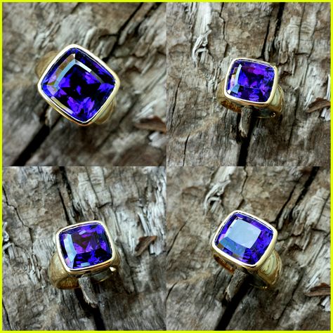 18k mens ring bezel set with 16.7ct Tanzanite. For more  go to www.creaserjewelers.com Find us and like us on Facebook. #tanzanite #mens ring Retail Jewelry, Ring Bezel, Mens Ring, Custom Jewelry Design, Bezel Setting, Custom Jewelry, Jewelry Stores, Gold Ring, Apple Watch