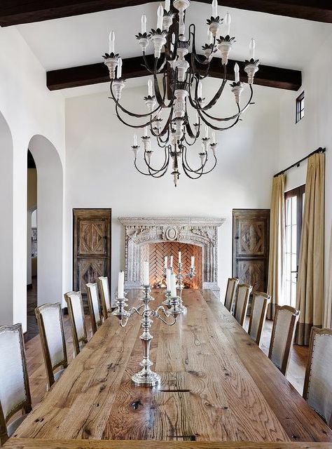 Large dining room table