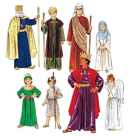 Biblical costumes for children - McCall's sewing pattern - Choose size Wisemen Costume, Bible Costumes, Live Nativity, Nativity Ideas, Biblical Characters, Biblical Costumes, Nativity Play, Nativity Costumes, Christmas Pageant