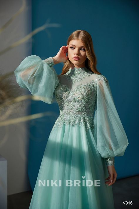 Full Sleeve Gowns, Tulle Prom Dress Long, Special Occasion Gowns, Destination Dress, Modest Prom, Alternative Wedding Dresses, Formal Dresses With Sleeves, Fancy Dresses Long, Evening Dresses With Sleeves