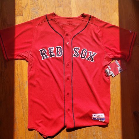 Vintage Majestic Authentic Mlb Boston Red Sox Spring Training Jersey Size 48 The Lettering Is Stitched Mlb Authentic Button Down Red Sox Alternate Uniform New With Tag Red Sox Jersey, Chicago Cubs Baseball, Cubs Baseball, Spring Training, Vintage New York, Philadelphia Phillies, Boston Red, White Sock, Cincinnati Reds