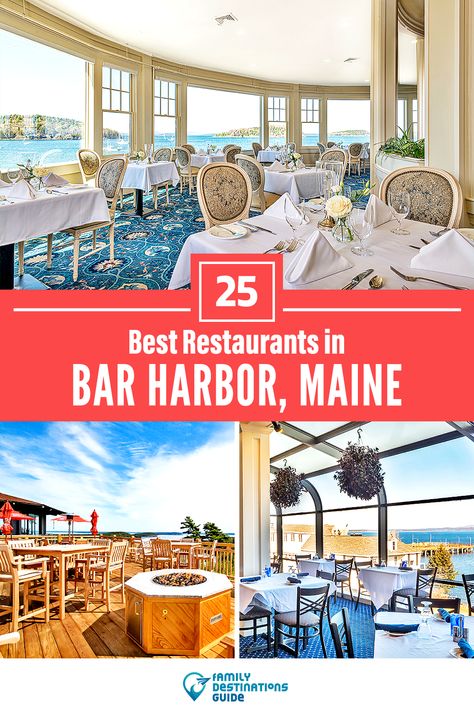 Best Restaurants In Bar Harbor Maine, Best Breakfast In Bar Harbor, Bar Harbor Maine Restaurants, Bar Harbor Restaurants, Maine Restaurants, Bar Harbour, Romantic Settings, Lobster Restaurant, Maine Trip