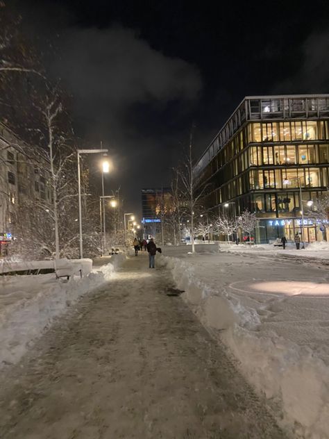 Stockholm Winter, Sweden Aesthetic, Stockholm Sweden, Winter Snow, Stockholm, Sweden, Street View, Road, Travel