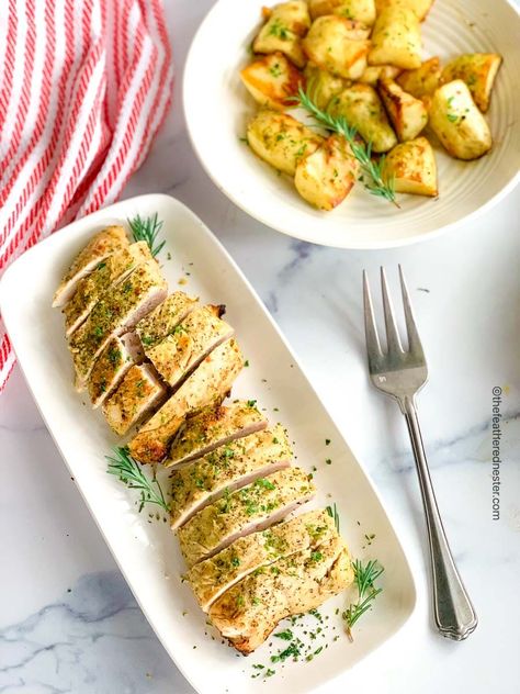 Roasted Turkey Tenderloin, Small Thanksgiving Dinner, Turkey Tenderloins, Turkey Tenderloin Recipes, Small Thanksgiving, Juicy Turkey, Turkey Tenderloin, Transformation Challenge, Tenderloin Recipe