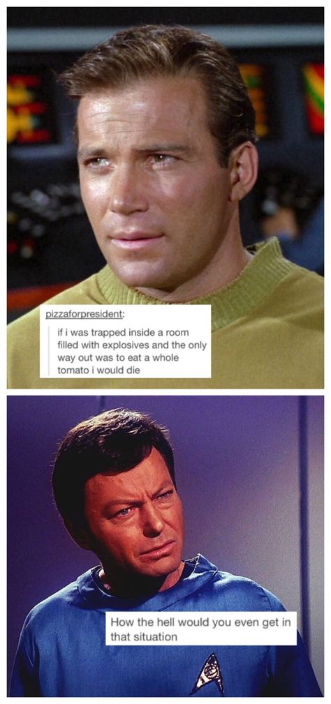 I was asking myself the same thing xD Star Trek Meme, Stark Trek, Star Trek Spock, Star Trek Funny, Star Trek Original, Starship Enterprise, Star Trek Universe, Star Trek Tos, Across The Universe