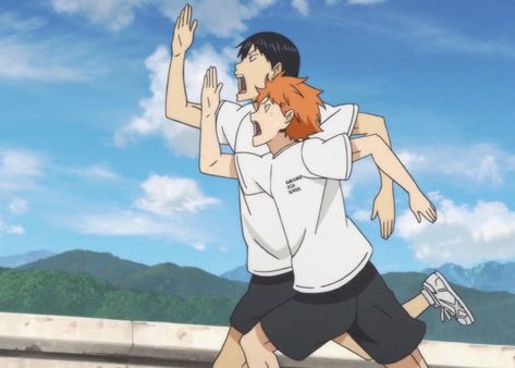 Kageyama Tobio, Two People, Haikyuu Anime, Haikyu!!, Studio Ghibli, Funny Pictures, Anime, Blue, Quick Saves