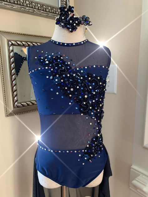 Custom Dance Costumes Lyrical Costume light blue with | Etsy Navy Blue Dance Costumes, Blue Dance Costumes, Dark Blue Dance Costumes, Royal Blue Lyrical Dance Costumes, Light Blue Contemporary Dance Costume, Blue Lyrical Dance Costumes, Light Blue Dance Costume, Blue Lyrical Costume, Navy Lyrical Dance Costume