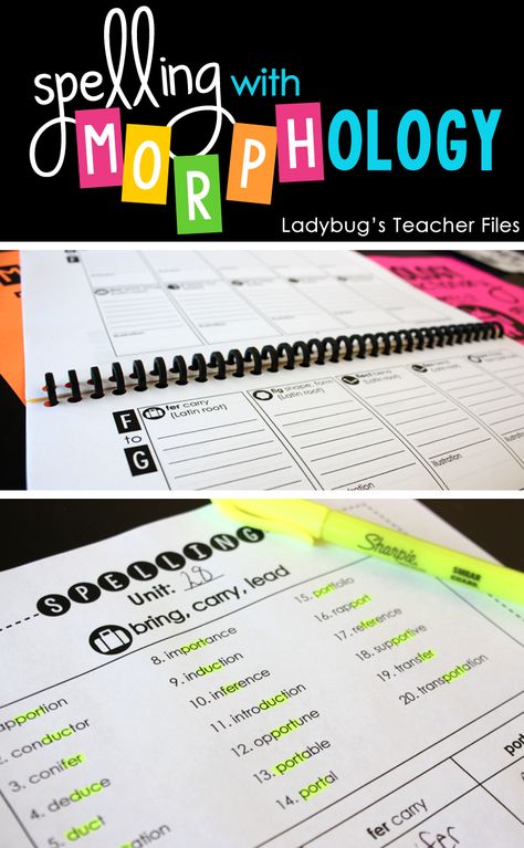 Evolving my Teaching Practice (Spelling With Morphology) Morphemes Teaching, Morphology Activities Games, Morphology Anchor Chart, Morphology Wall, Morphology Notebook, Teacher Files, Vocabulary Instruction, Teaching 5th Grade, Teaching Spelling