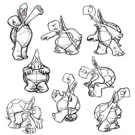 Turtle Character Design, Animation Job, Turtle Character, Turtle Coloring, Cartoon Turtle, Character Design Cartoon, Turtle Drawing, Drawing Faces, Cartoon Sketches