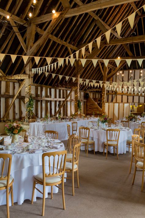 Pretty colourful floral wedding at Clock Barn by Mia Photography // www.onefabday.com Rustic Barn Wedding Decorations, Fall Barn Wedding, Wedding Venues Indoor, Country Barn Weddings, Wedding Venues Uk, Barn Wedding Decorations, Trendy Wedding Invitations, Rustic Wedding Flowers, Barn Decor