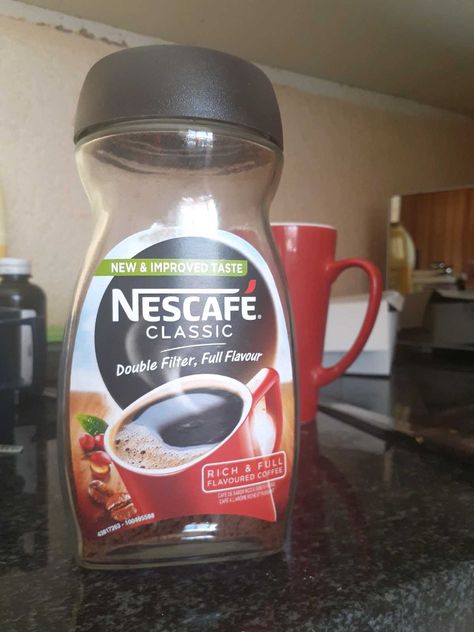 COFFEE NESCAFE CLASSIC Coffee Nescafe, Nestle Coffee, Nescafe Coffee, Coffee Powder, Coffee Flavor, Coffee Bottle, Dish Soap Bottle, Hot Drink, Cleaning Supplies