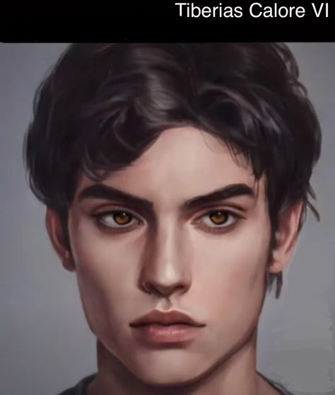 Brown Hair Male, Red Queen Characters, Artbreeder Portraits, Black Hair Green Eyes, Brown Hair Green Eyes, Brown Eyes Black Hair, Victoria Aveyard, Character Inspiration Male, Brown Hair Brown Eyes