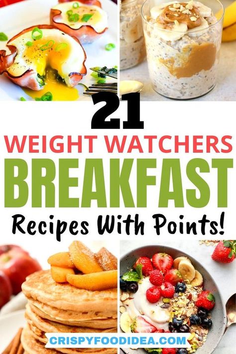 Weight Watcher Breakfasts Ideas, Low Ww Point Breakfasts, Non Bread Breakfast Ideas, Ww Blue Plan Recipes Breakfast, Ww Breakfast On The Go, Weight Watchers Smoothies With Points, Weight Watcher Breakfast Recipes, Low Point Breakfast Weight Watchers, Weight Watcher Meals With Points