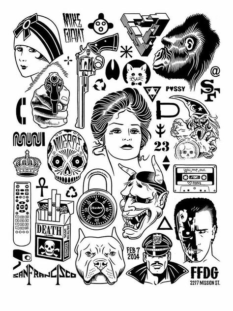 ... Giant Tattoo, Tato Flash, Mike Giant, Catrina Tattoo, Tattoo Old School, Traditional Flash, Sketch Tattoo Design, Tattoo Flash Art, School Tattoo