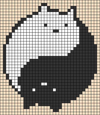 Pixel Crochet Pattern Anime, Small Tapestry Crochet Patterns Charts, Crochet With Pixel Grids Ideas, Anime Pixel Art Grid Black And White, Pixel Art For Minecraft, Tapestry Crochet Easy, Crochet Pixel Art Pattern, Cute Grid Pattern, Knitting Grid Patterns