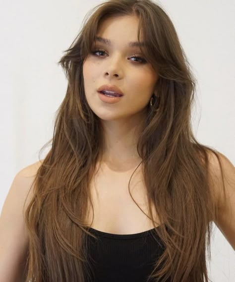 Brunette Actresses In Their 20s, Hailee Steinfeld Style, Dinosaur Art, Hailee Steinfeld, Girl Crushes, Celebrity Look, Woman Crush, New Hair, Hair Inspo