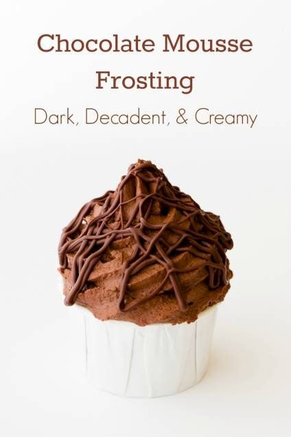 Chocolate Mousse Frosting, Mousse Frosting, Cupcake Project, Chocolate Cream Cheese Frosting, Easy Frosting, Frosting Recipes Easy, Cream Cheese Frosting Recipe, Chocolate Cream Cheese, Cupcake Frosting