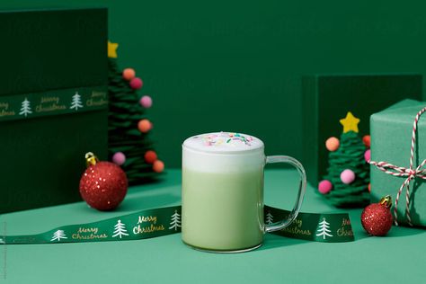 Matcha Christmas, Hot Matcha, Matcha, Merry Christmas, Royalty Free Stock Photos, Christmas