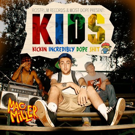 Mac Miller Kids Mac Miller, Mac Miller Albums, Promo Flyer, Rap Albums, Music Album Covers, Hip Hop Art, Mac Miller, Music Album Cover, Album Cover Art