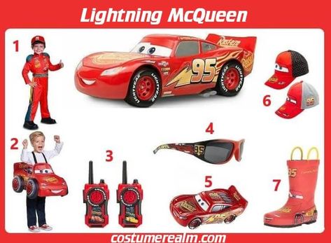 Dress Like Lightning McQueen, Lightning McQueen Halloween Costume, Cosplay, Costume Guide Lightning Mcqueen Halloween Costume, Mcqueen Halloween Costume, Mcqueen Costume, Sally Halloween Costume, Lightning Mcqueen Costume, College Halloween Costume Ideas, College Halloween Costume, Ricers, Costume Guide