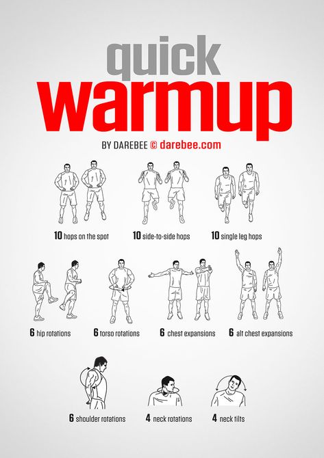 Quick Warmup Workout Darbee Workout, Warmup Workout, Warm Ups Before Workout, Darebee Workout, Dynamic Stretching Exercises, Leg Workouts For Men, Before Workout, Creative Home Decor Ideas, Before Bed Workout