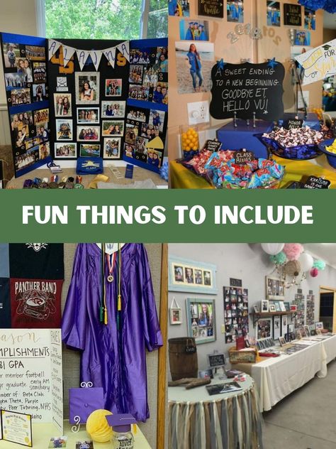 Graduation Table Ideas, Graduation Display Table, Graduation Picture Display, Graduation Gift Table, Graduation Picture Boards, Graduation Photo Boards, Graduation Party Picture Display, Graduation Display, Boys Graduation Party