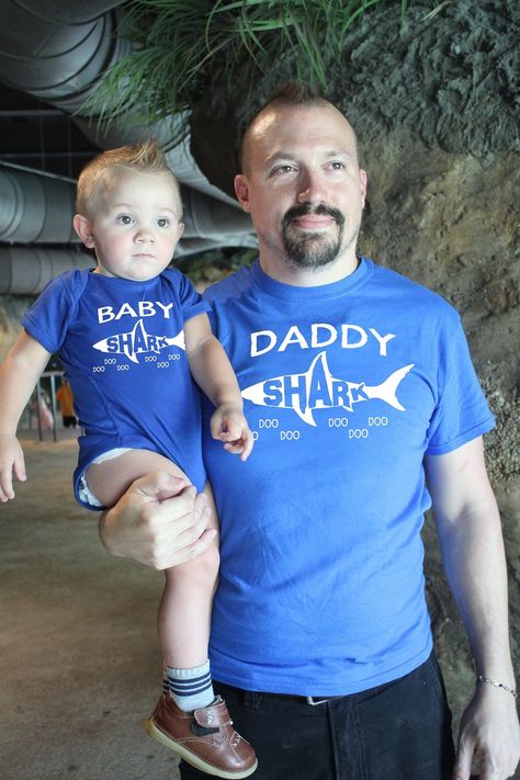 Assistant To The Regional Manager, Shark Shirts, Mother Son Gift, Parenting Photos, Mother Daughter Shirts, Father Son Matching Shirts, Baby Shark Song, Regional Manager, Father Son Shirts