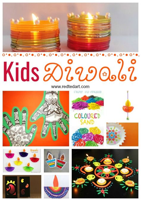 Easy Kids Diwali Ideas & Crafts - how to celebrate Diwali with kids. Fun ideas for Diwali. #diwali #kids Paper Plate Rangoli, Diwali Crafts For Kids, Diwali Craft For Children, Diwali For Kids, Fireworks Craft For Kids, Recycle Craft Projects, Coloured Sand, Diwali Crafts, Diwali Ideas