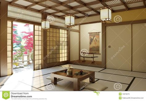 Traditional Japanese House Interiors, Japanese Living Room Design, Japanese House Interior, Japanese Style Interior Design, Japanese Mansion, Japanese Living Rooms, Japanese Style Living Room, Japanese Style Interior, Japanese Style Bedroom