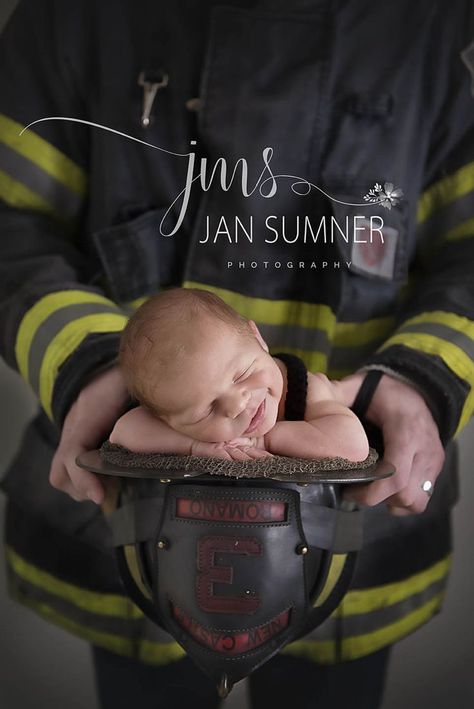 Fire Fighter Newborn Photography, Newborn Photos Firefighter, Newborn Photography Firefighter, Newborn Firefighter Pictures, Firefighter Baby Pictures, Firefighter Newborn Pictures, Firefighter Baby Announcement, Newborn With Dad, Newborn Firefighter