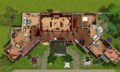 glenridge hall mansion Blueprints | Residential Glenridge Hall – The mansion from TV series “The ... Glenridge Hall, Salvatore Boarding House, Vampire House, Sims 4 House Building, Sims 4 House Plans, Mansion Floor Plan, Boarding House, Sims 4 House Design, Old Mansions