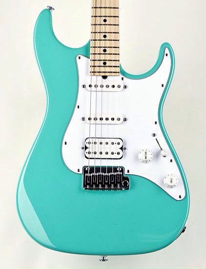 AQUA ELECTRIC GUITAR Teal Guitar, Green Guitar, Types Of Guitar, Fender Strat, Fav Color, Fender Guitar, Blues Guitar, Beautiful Guitars, Shades Of Turquoise