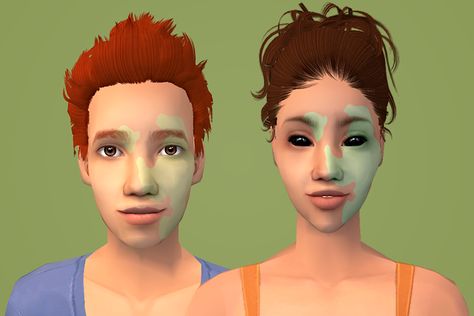 These birthmarks are originally from a skinblend by Mayberries from which @berrynooboos did some colorful makeup versions here. While those are super cute I wanted some that are 1) categorized as a... Ts4 Skin, Sims 2 Makeup, Alien Makeup, Sims 2 Hair, Ts2 Cc, Skin Details, The Sims 2, Los Sims, Sims Hair