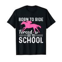 Check this out on Amazon Barrel Racing Shirts, Ride Horse, Back To School Funny, Horse Sweatshirts, Born To Ride, Riding Shirts, Horse Shirt, Funny Horse, School Tees