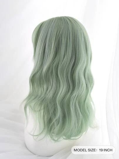 Dusty Green Hair, Light Green Hair Aesthetic, Pastel Green Hair Color, Light Green Hair Dye, Korean Hair Color Ash, Light Green Hair Color, Soft Green Hair, Mel Cosplay, Ash Green Hair Color