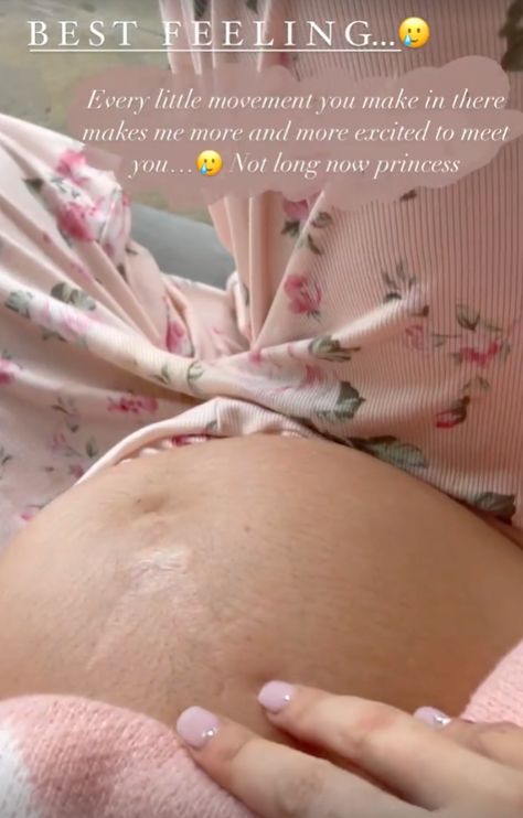 PREGNANT Stacey Solomon has shard an adorable video of her baby bump moving as her unborn daughter wriggles and kicks. The soon-to-be mother-of-four took to her Instagram stories to share the intimate clip as she celebrated her due date nearing. Stacey, 31, filmed as her baby daughter kicked inside her belly while Christina Perry’s A […] Baby Kicks In Belly Video, 5 Months Pregnant Belly, Baby Kicking In Belly Video, Three Weeks Pregnant, Big Pregnant, 5 Months Pregnant, Stacey Solomon, Belly Bump, Baby Daughter