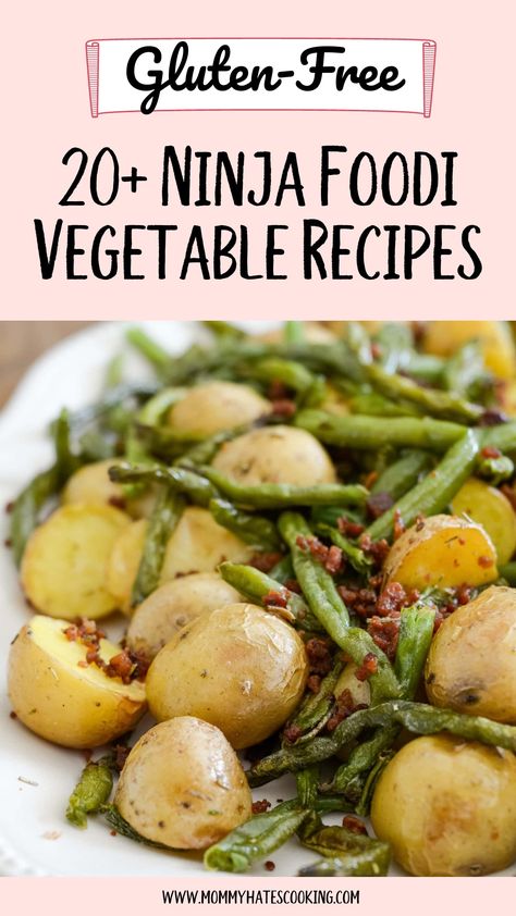 Ninja Foodi Snack Recipes, Ninja Foodi Vegetables, Ninja Foodi Air Fryer Oven Recipes, Ninja Foodi Roasted Vegetables, Ninja Foodi Recipes For Beginners, Roasted Broccoli Recipe, Broccoli And Potatoes, Grilled Side Dishes, Oven Roasted Potatoes