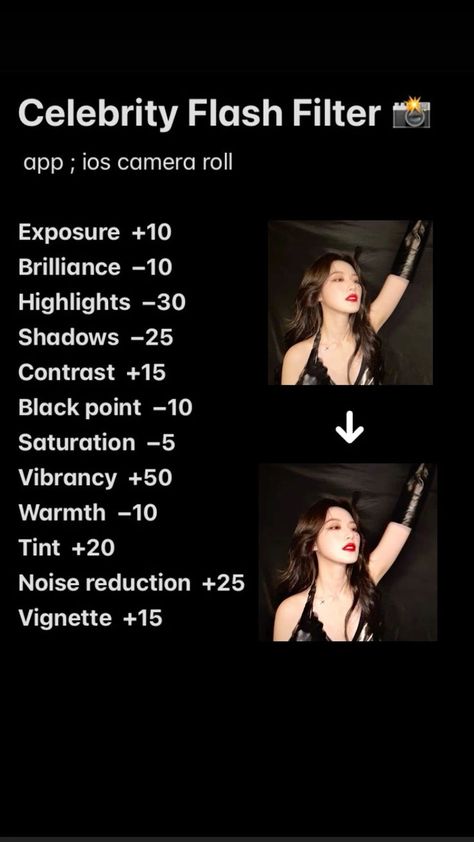 Different Photo Editing Styles, How To Make Photos Blurry, Flash Photo Edit, Picture Edit Iphone, Picsart Presets, Concert Filter, Photo Filter Settings, Pinterest Filter, Flash Filter